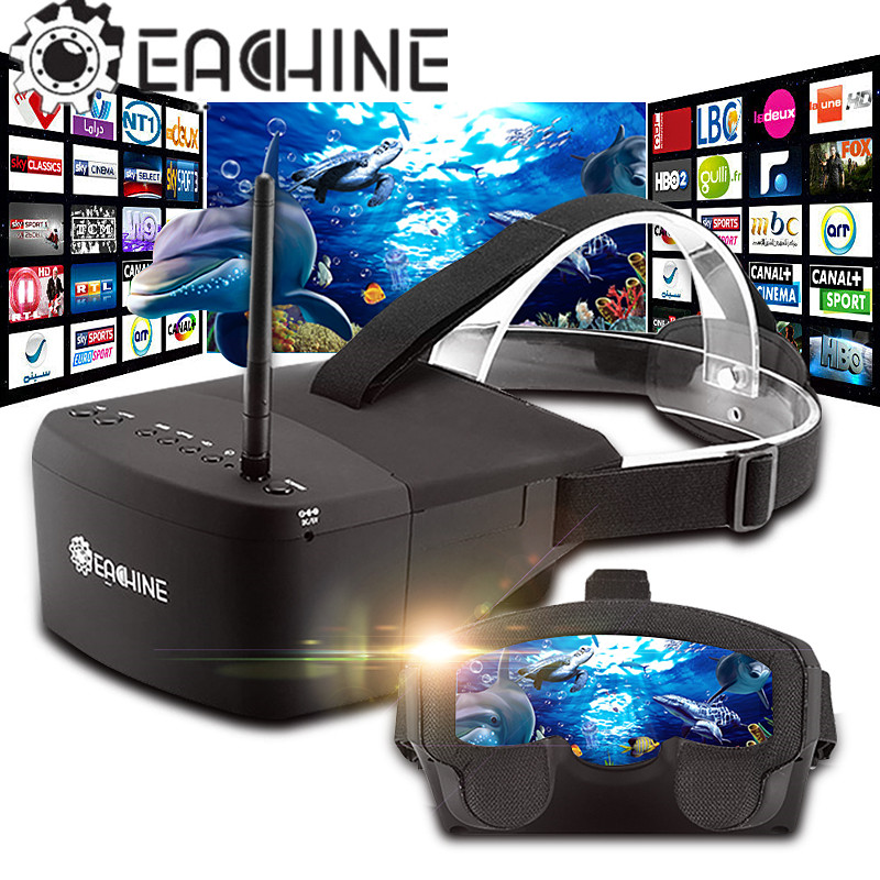 Eachine-バッテリーを検索するための自動ラジオ,5イン - Skyzone Sky04O Pro Fpv Goggles のレビューと価格